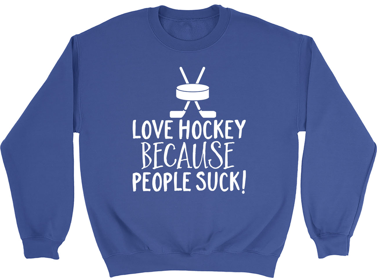 Love Hockey because People Suck Kids Childrens Jumper Sweatshirt Boys Girls eBay